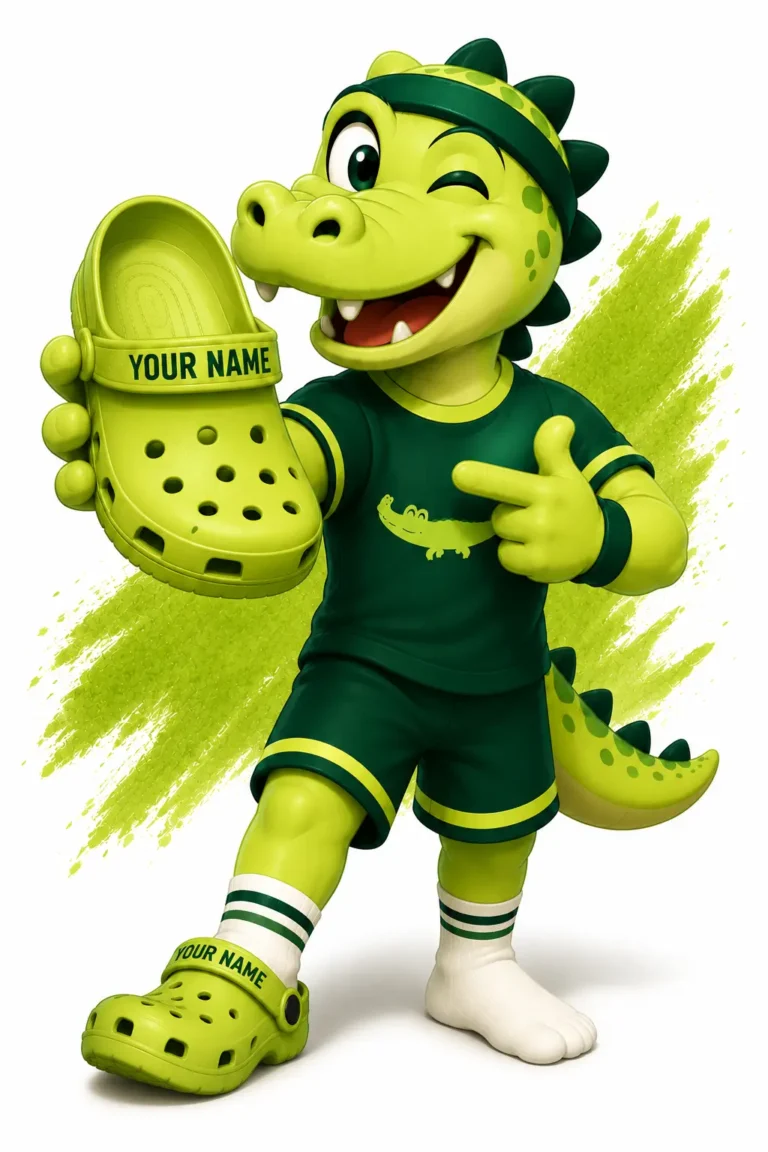 Vivacrocs.com 41 vivacrocs mascot with custom clogs