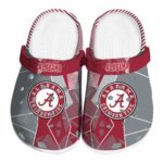 Alabama Crimson Tide Geometric Background Crocs Best selling