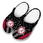 Alabama Crimson Tide Stellar Stripes Theme Crocs Trendy