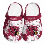 Arizona Cardinals Splatter Graphics Crocs Best selling