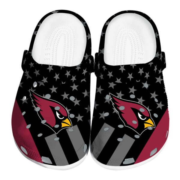 Arizona Cardinals Stellar Stripes Theme Crocs Best selling