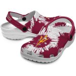 Arizona State Sun Devils Splatter Graphics Crocs Latest Model