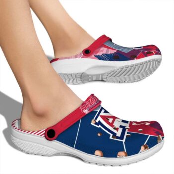 Arizona Wildcats Geometric Background Crocs High quality