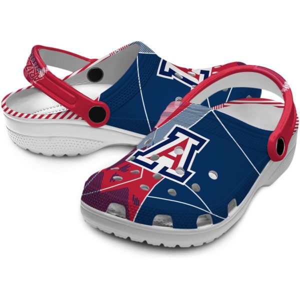 Arizona Wildcats Geometric Background Crocs Latest Model