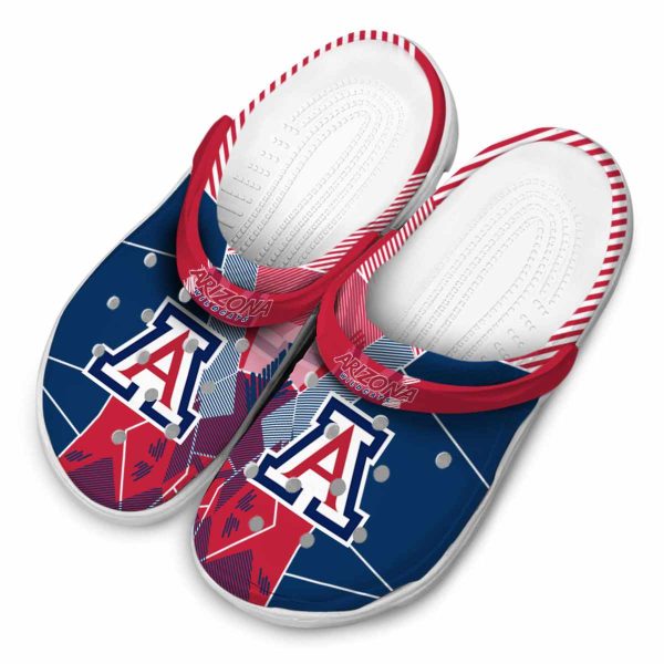 Arizona Wildcats Geometric Background Crocs Trendy