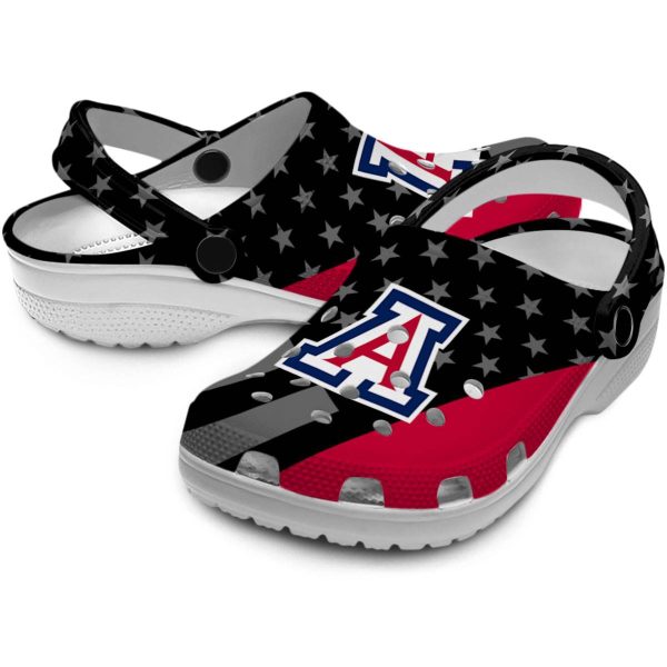 Arizona Wildcats Stellar Stripes Theme Crocs Latest Model
