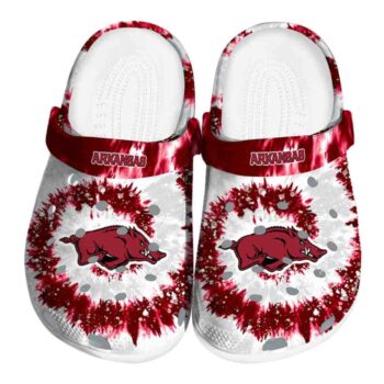 Arkansas Razorbacks Radiant Burst Effect Crocs Best selling