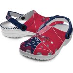 Atlanta Braves Geometric Background Crocs Latest Model