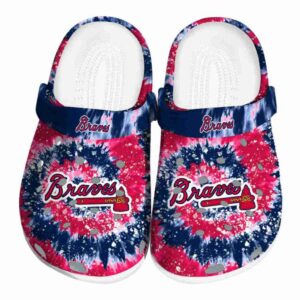 Atlanta Braves Radiant Burst Effect Crocs Best selling