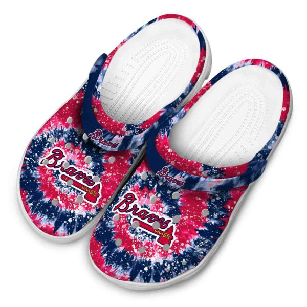 Atlanta Braves Radiant Burst Effect Crocs Trendy
