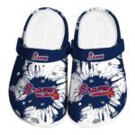 Atlanta Braves Splatter Graphics Crocs Best selling