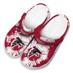 Atlanta Falcons Splatter Graphics Crocs Trendy