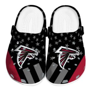 Atlanta Falcons Stellar Stripes Theme Crocs Best selling