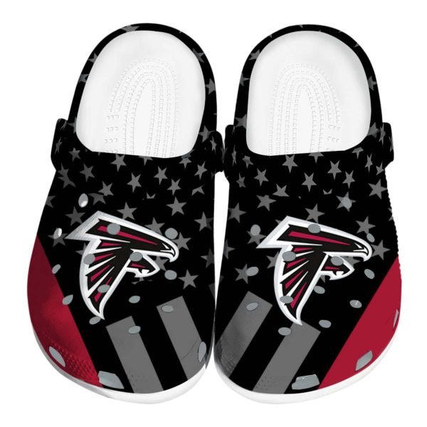 Atlanta Falcons Stellar Stripes Theme Crocs Best selling