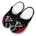 Atlanta Falcons Stellar Stripes Theme Crocs Trendy