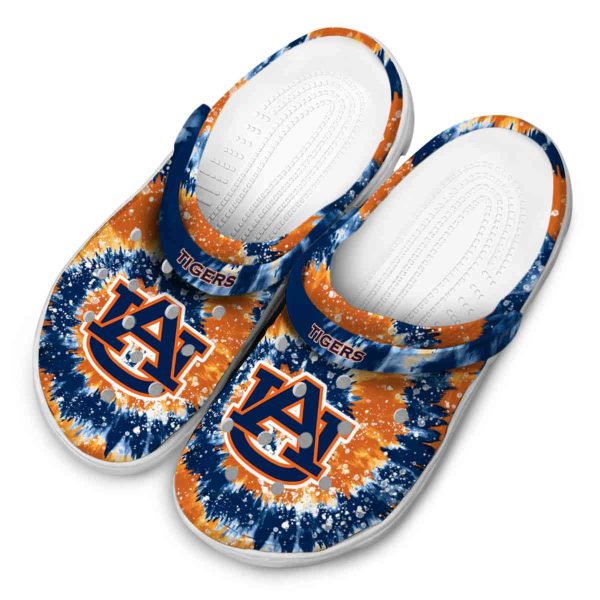 Auburn Tigers Radiant Burst Effect Crocs Trendy