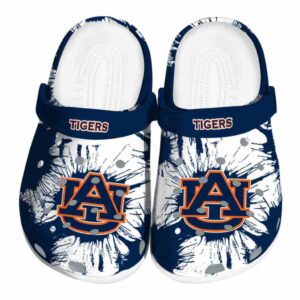 Auburn Tigers Splatter Graphics Crocs Best selling