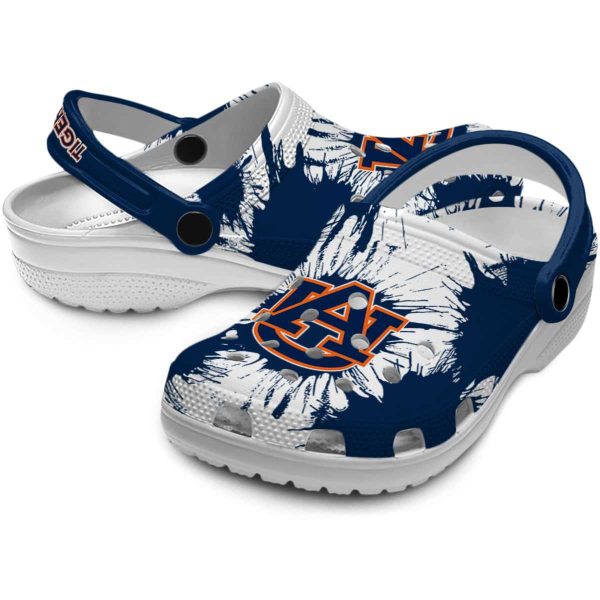 Auburn Tigers Splatter Graphics Crocs Latest Model