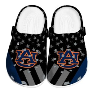 Auburn Tigers Stellar Stripes Theme Crocs Best selling