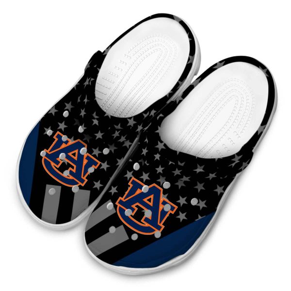 Auburn Tigers Stellar Stripes Theme Crocs Trendy