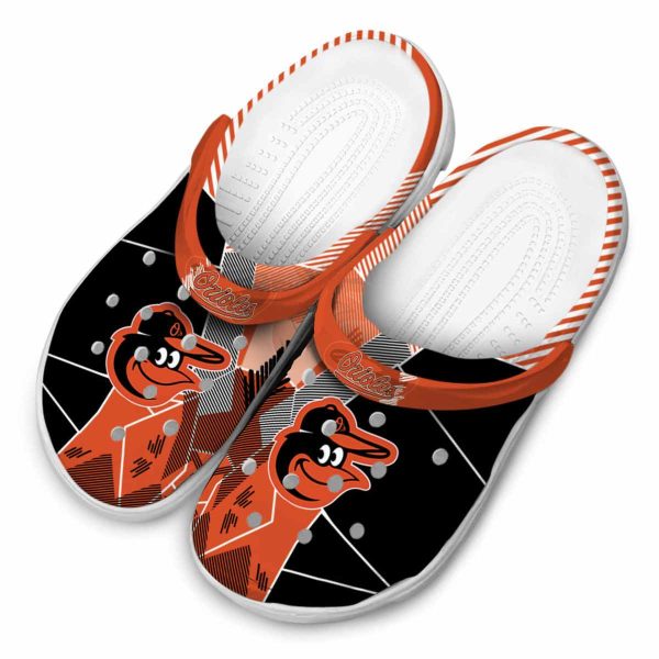 Baltimore Orioles Geometric Background Crocs Trendy