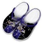 Baltimore Ravens Geometric Background Crocs Best selling