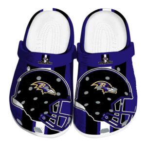Baltimore Ravens Helmet Stripes Crocs Best selling