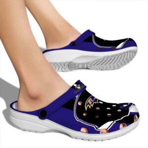 Baltimore Ravens Helmet Stripes Crocs High quality