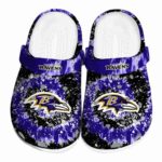 Baltimore Ravens Radiant Burst Effect Crocs Best selling