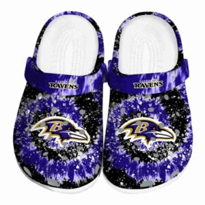 Baltimore Ravens Radiant Burst Effect Crocs Best selling