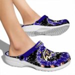 Baltimore Ravens Radiant Burst Effect Crocs Best selling