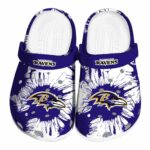 Baltimore Ravens Splatter Graphics Crocs Best selling