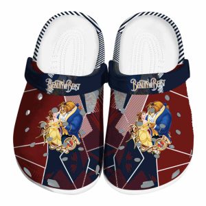 Beauty And The Beast Geometric Background Crocs Best selling