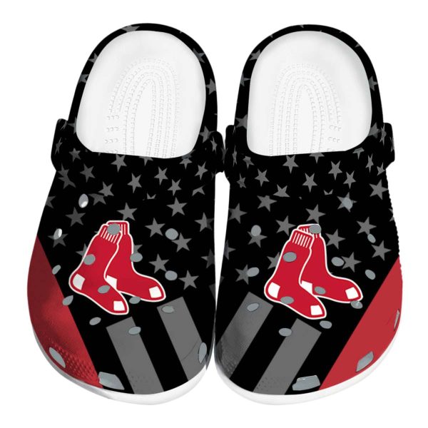 Boston Red Sox Stellar Stripes Theme Crocs Best selling