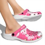 Breast Cancer Splatter Graphics Crocs High quality