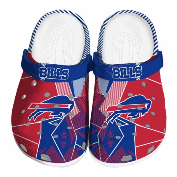 Buffalo Bills Geometric Background Crocs Best selling