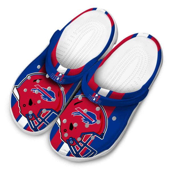 Buffalo Bills Helmet Stripes Crocs Trendy