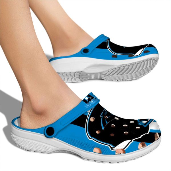 Carolina Panthers Helmet Stripes Crocs High quality