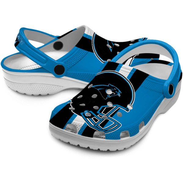 Carolina Panthers Helmet Stripes Crocs Latest Model