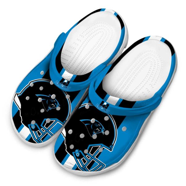 Carolina Panthers Helmet Stripes Crocs Trendy