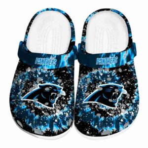 Carolina Panthers Radiant Burst Effect Crocs Best selling