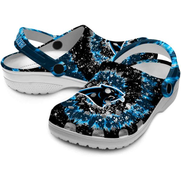 Carolina Panthers Radiant Burst Effect Crocs Latest Model