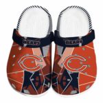 Chicago Bears Geometric Background Crocs Best selling