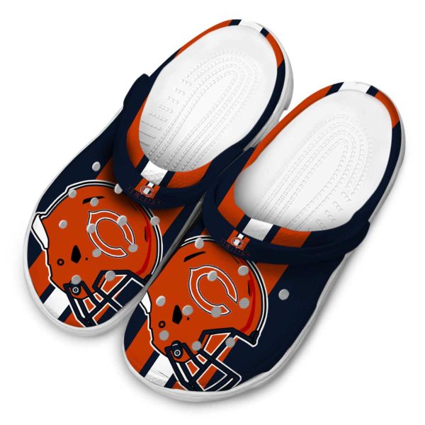 Chicago Bears Helmet Stripes Crocs Trendy