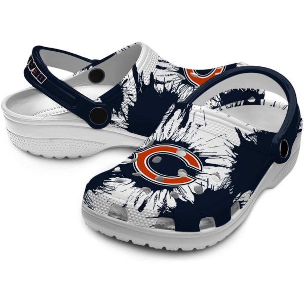 Chicago Bears Splatter Graphics Crocs Latest Model