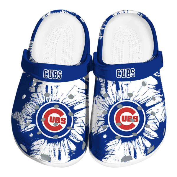 Chicago Cubs Splatter Graphics Crocs Best selling