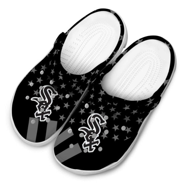 Chicago White Sox Stellar Stripes Theme Crocs Trendy