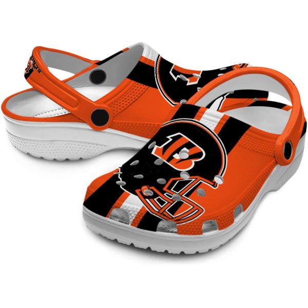 Cincinnati Bengals Helmet Stripes Crocs Latest Model