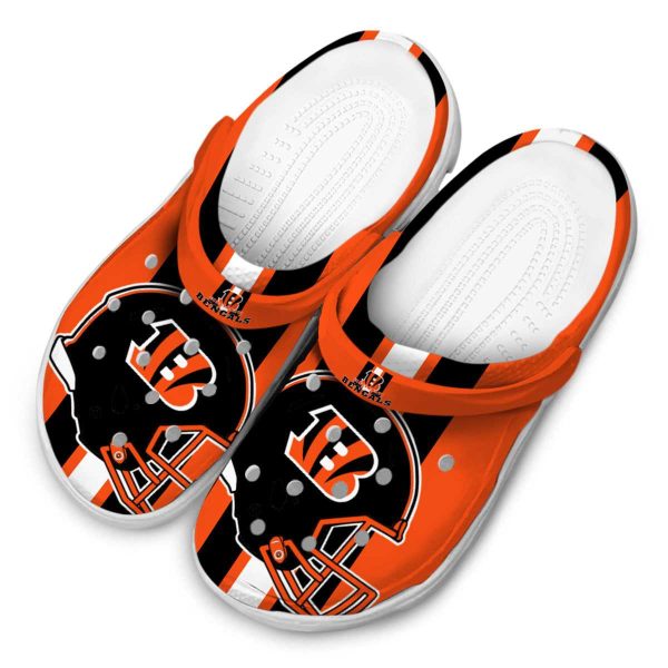 Cincinnati Bengals Helmet Stripes Crocs Trendy