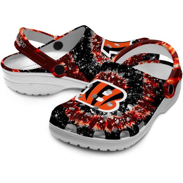 Cincinnati Bengals Radiant Burst Effect Crocs Latest Model
